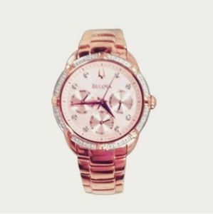Diamond bulova women's watch